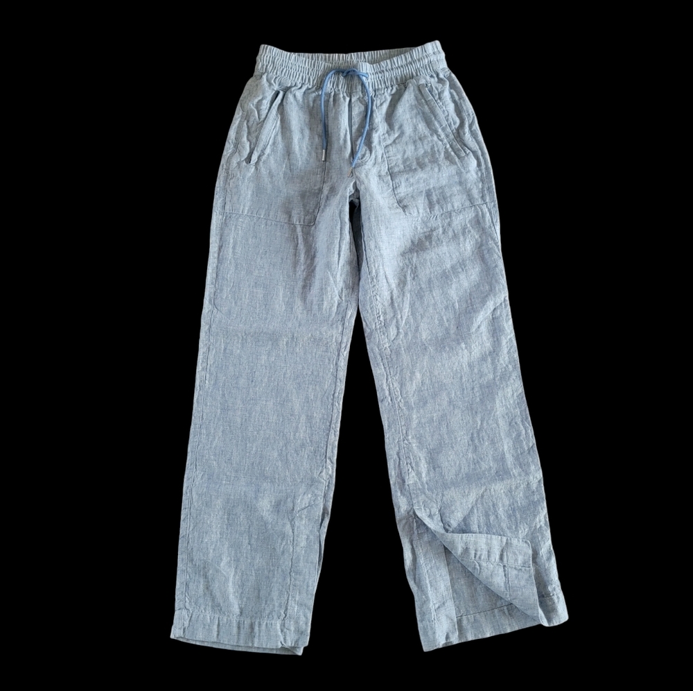 Athleta 100%‎ Linen Retreat Linen Wide Leg Loose Pants Size 2